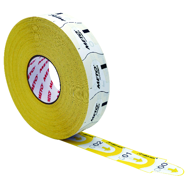 Produktbild Gelbe Meto Ticketrolle - Gelbe Turn- Matic Ticketrolle zur Organisation des Warteschlangenaufrufsystems