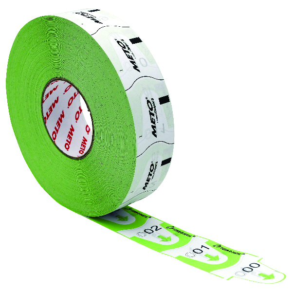 Produktbild Grüne Meto Ticketrolle - Grüne Turn- Matic Ticketrolle zur Organisation des Warteschlangenaufrufsystems