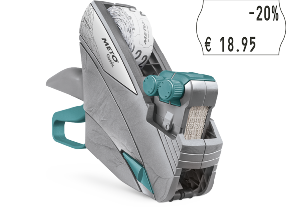 Product image: Meto Classic M 2026 Price Labeler - Handheld device for labeling item numbers