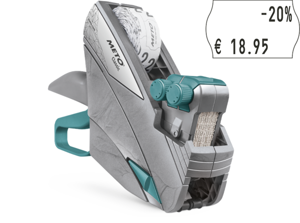 Produktbild Meto Preisauszeichner Classic M 2026 - Handgerät zur Auszeichnung von Artikelnummern