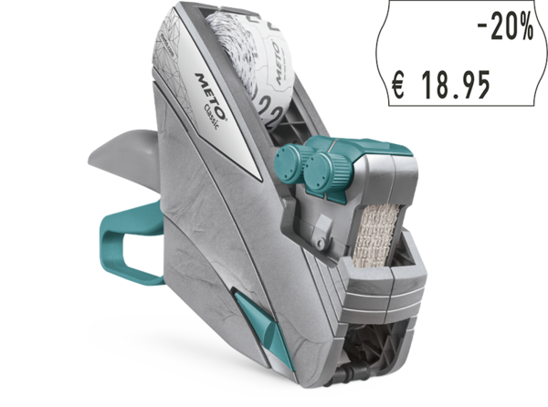 Produktbild Meto Preisauszeichner Classic M 2026 - Handgerät zur Auszeichnung von Artikelnummern
