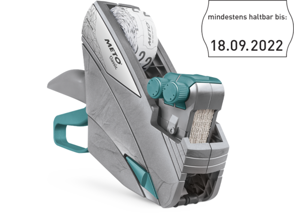 Produktbild Meto Classic M 2026 Handauszeichner HACCP - Handgerät für konforme Datumsauszeichnung in der Gastronomie