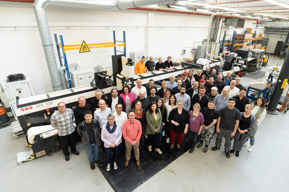 Team der Meto International GmbH am Standort Hirschhorn