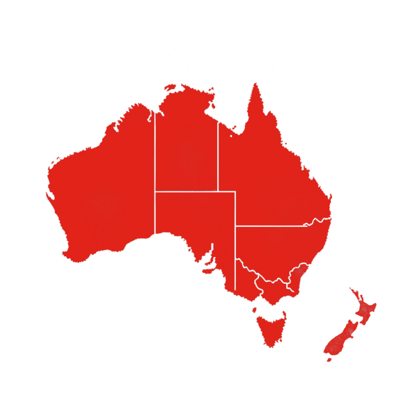 Location map Australia and New Zealand - Contact details of the local Meto office