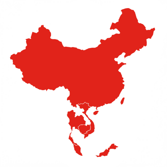 Location map Asia - Contact details of the local Meto office