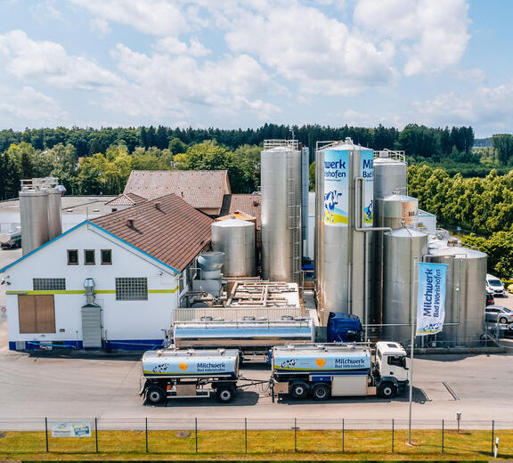 Production site of Bad Wörishofen dairy, which uses a METO label printer for labeling in daily dairy production