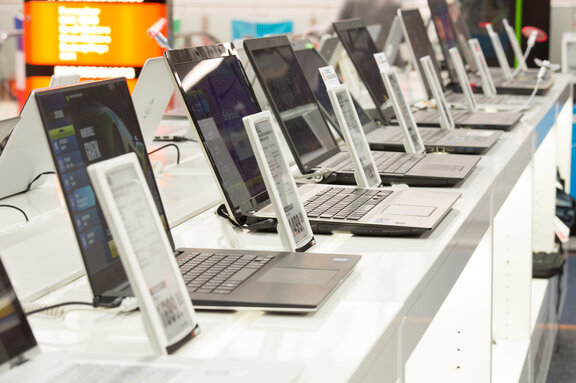 ESL, Elektronische Preisschilder, Elektronische Preisetiketten, Elektronikabteilung 