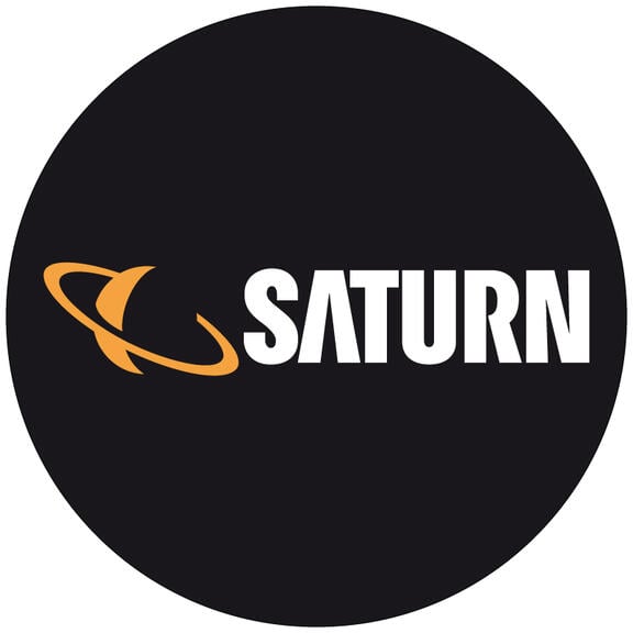 Meto price label example with Saturn logo - product and price labeling