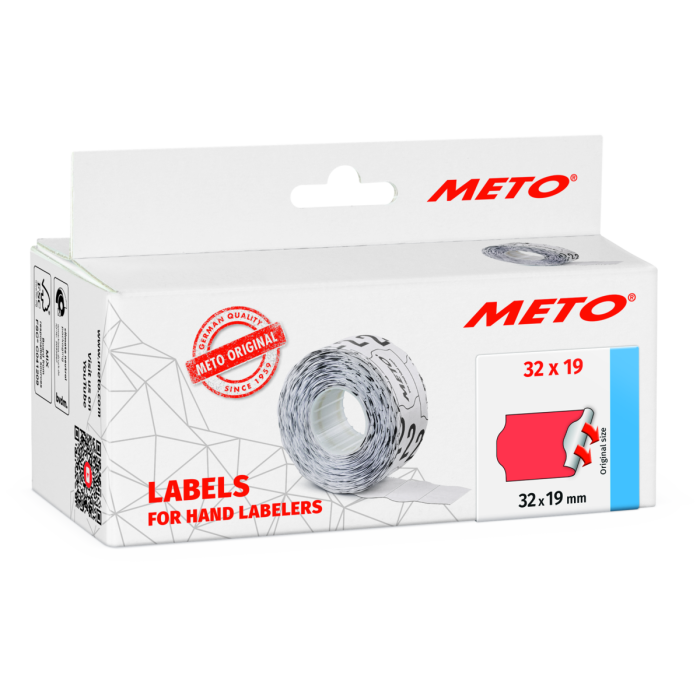 ETICHETTE PREZZATRICE 32x19 MM METO Removibile