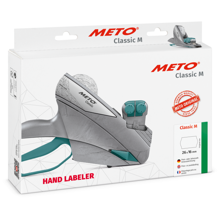 Meto Classic M 2026, étiqueteuse de prix pour remise et autres indications