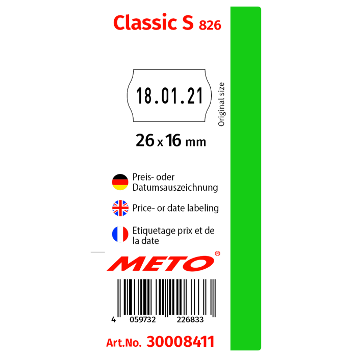 Meto Classic S 826/16, étiqueteuse de prix, entre autres pour dates