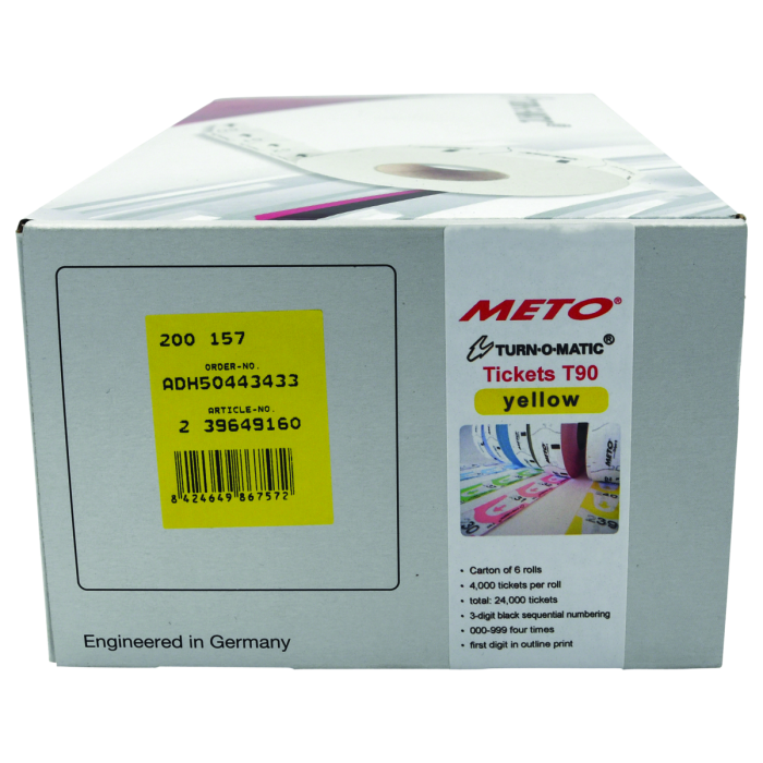 Tickets Turn-O-Matic T90 jaune