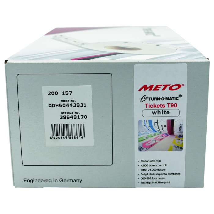 Tickets Turn-O-Matic T90 blanc