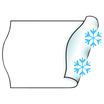 Meto labels 22x16mm, white, frozen, 6 rolls