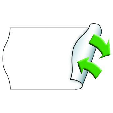 Meto labels 26x16mm, white, removable, 6 rolls