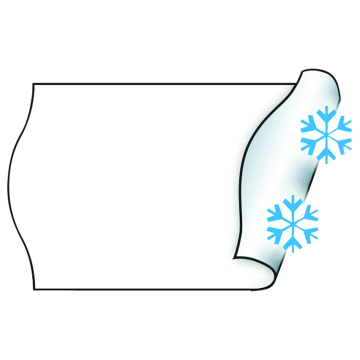 Meto labels 26x16mm, white, frozen, 6 rolls