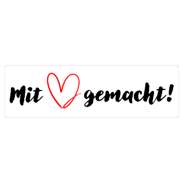 Étiquette « Mit Herz gemacht »