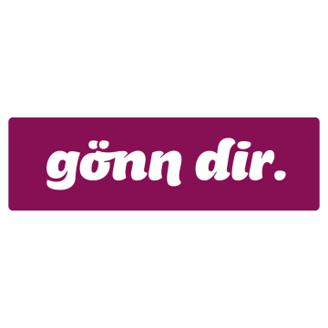 Étiquette de bouteille « gönn dir »