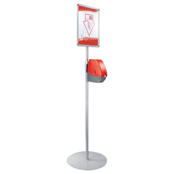 Turn-O-Matic Standfuß FS902 inkl. Bodenständer, Teleskop Pack und Hinweisschild