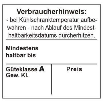 Meto Etiketten 29x28 mm, weiß, permanent haftend, 30 Rollen