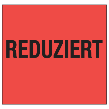 Meto Etiketten 29x28 mm, fluor-rot, Vordruck, permanent haftend, 30 Rollen