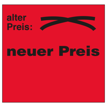 Meto Etiketten 29x28 mm, fluor-rot, Vordruck, permanent haftend, 30 Rollen