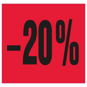 Meto Etiketten 29x28 mm, fluor-rot, Vordruck, permanent haftend, 30 Rollen