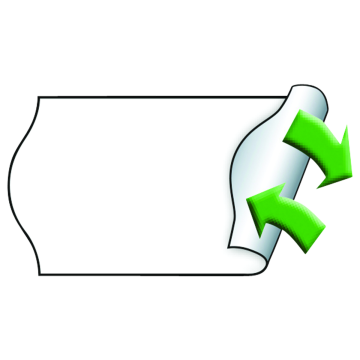 Meto Etiketten 22x12mm, weiß, wiederablösbar, 12 Rollen