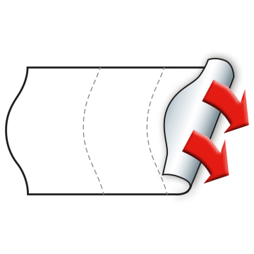 Meto Etiketten 22x12 mm, weiß, permanent haftend, 42 Rollen