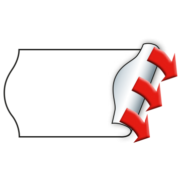 Meto Etiketten 22x12 mm, weiß, super-permanent haftend, 42 Rollen