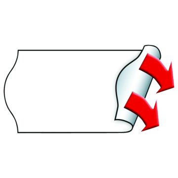 Meto Etiketten 26x12 mm, weiß, permanent haftend, 36 Rollen