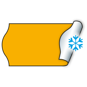 Meto Etiketten 26x12 mm, fluor-orange, tiefkühlgeeignet, 36 Rollen