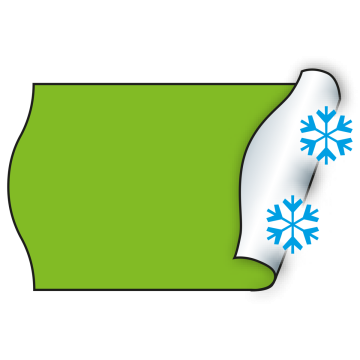 Meto Etiketten 26x16 mm, fluor-grün, tiefkühlgeeignet, 36 Rollen