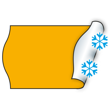 Meto Etiketten 26x16 mm, fluor-orange, tiefkühlgeeignet, 36 Rollen