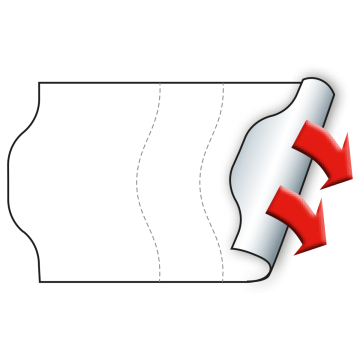 Meto Etiketten 32x19 mm, weiß, Sicherheitsschnitt, permanent haftend, 30 Rollen