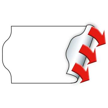 Meto Etiketten 32x19 mm, weiß, super-permanent haftend, 30 Rollen