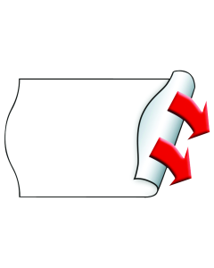 Meto Etiketten 26x16mm, wei&szlig;, permanent haftend, 12 Rollen